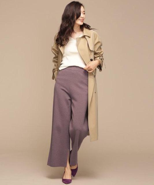 定価9,900円●Wポケットミラノリブパンツ●nano universeナノユニバース●グレー●スリット < ブランド  定価9,900円●Wポケットミラノリブパンツ●nano universeナノユニバース●グレー●スリット < ブランドの