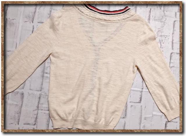 ヒューマンウーマン 7分袖カットカーディガン アイボリー < ブランド  ヒューマンウーマン 7分袖カットカーディガン アイボリー < ブランドの