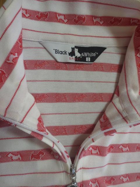 Black & White 綿×ポリエステル ジップアップ 長袖 シャツ ウエア 1 日本製 < レジャー/スポーツ Black & White 綿×ポリエステル ジップアップ 長袖 シャツ ウエア 1 日本製 < レジャー/スポーツの