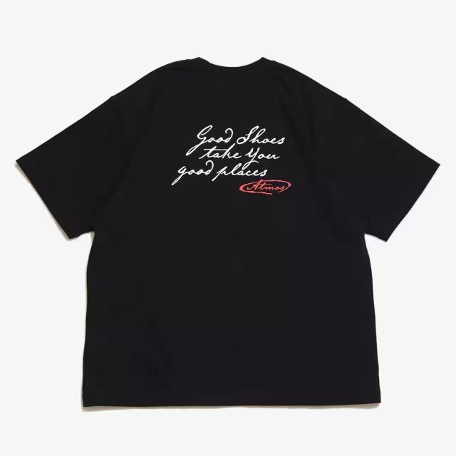 新品 ATMOS アトモス Tシャツ M 黒 メッセージロゴ Message Logo T-shirts < ブランド 新品 ATMOS アトモス Tシャツ M 黒 メッセージロゴ Message Logo T-shirts < ブランドの