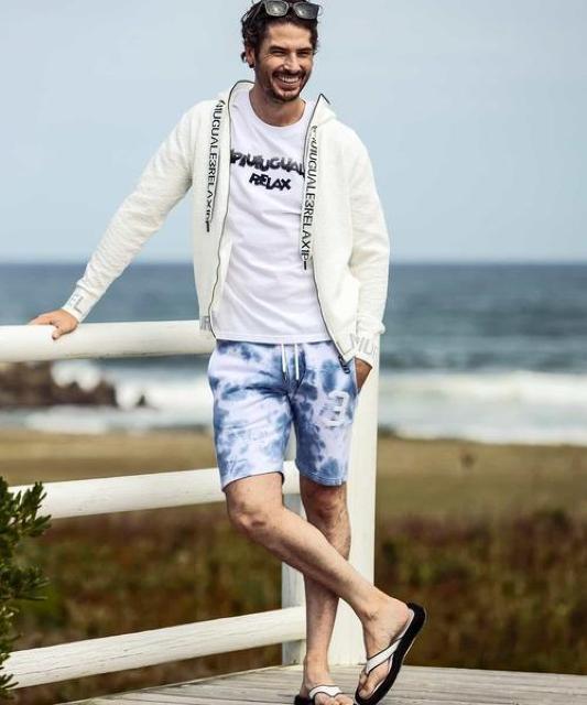 ☆ウノピュウノウグァーレトレリラックス ロゴ タイダイ スウェットパンツ ハーフパンツ 短パン ショートパンツ/メンズ < 男性ファッション ☆ウノピュウノウグァーレトレリラックス ロゴ タイダイ スウェットパンツ ハーフパンツ 短パン ショートパンツ/メンズ < 男性ファッションの