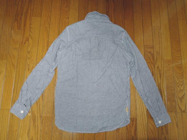 HYSTERIC GLAMOUR ヒステリックグラマー ストライプシャツ S ヒッコリー 長袖シャツ < ブランド HYSTERIC GLAMOUR ヒステリックグラマー ストライプシャツ S ヒッコリー 長袖シャツ < ブランドの