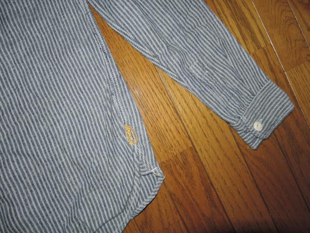 HYSTERIC GLAMOUR ヒステリックグラマー ストライプシャツ S ヒッコリー 長袖シャツ < ブランド HYSTERIC GLAMOUR ヒステリックグラマー ストライプシャツ S ヒッコリー 長袖シャツ < ブランドの