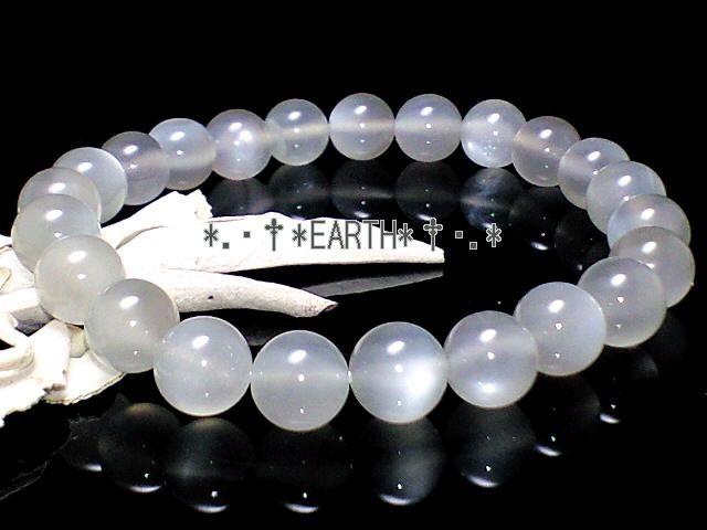 天然石★8ミリライトグレームーンストーンAAA数珠 < 女性アクセサリー/時計  天然石★8ミリライトグレームーンストーンAAA数珠  < 女性アクセサリー/時計の