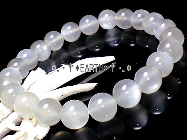 天然石★8ミリライトグレームーンストーンAAA数珠 < 女性アクセサリー/時計  天然石★8ミリライトグレームーンストーンAAA数珠 < 女性アクセサリー/時計の