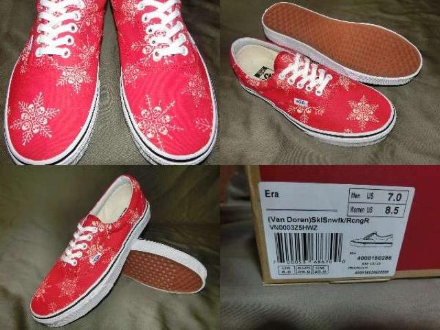 USA購入 創設者【Van Doren】モデル ERA スカル雪結晶柄25.0a < ブランド  USA購入 創設者【Van Doren】モデル ERA スカル雪結晶柄25.0a < ブランドの