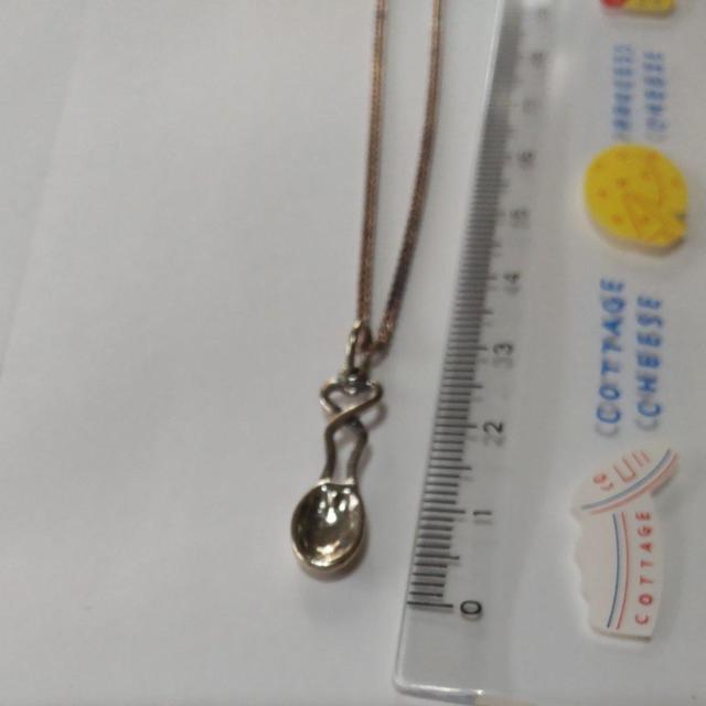 ★新品★シルバー系ネックレス★リンゴ、スプーン < 男性アクセサリー/時計  ★新品★シルバー系ネックレス★リンゴ、スプーン < 男性アクセサリー/時計の