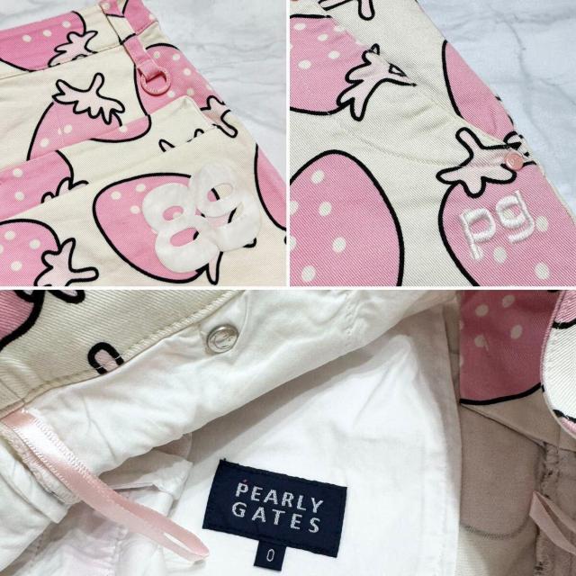 パーリーゲイツ いちご柄スカート ピンク#0 < レジャー/スポーツ パーリーゲイツ いちご柄スカート ピンク#0 < レジャー/スポーツの