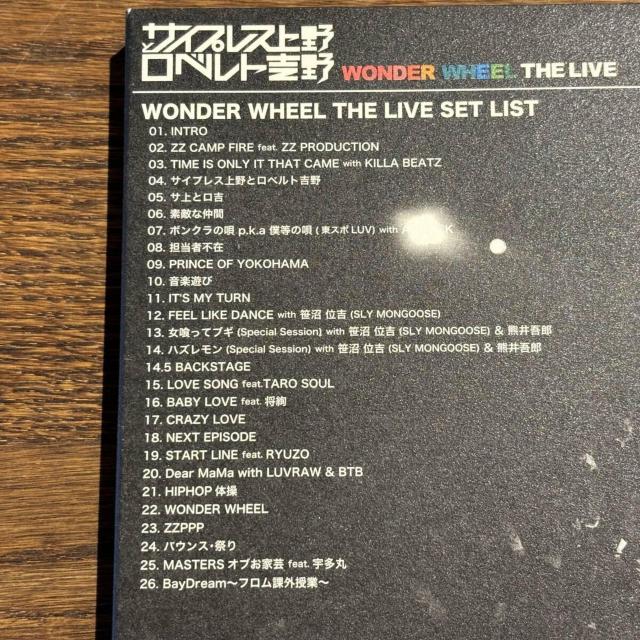 yTCvXƃxggzWONDER WHEEL THE LIVE  CD/DVD/rfI 