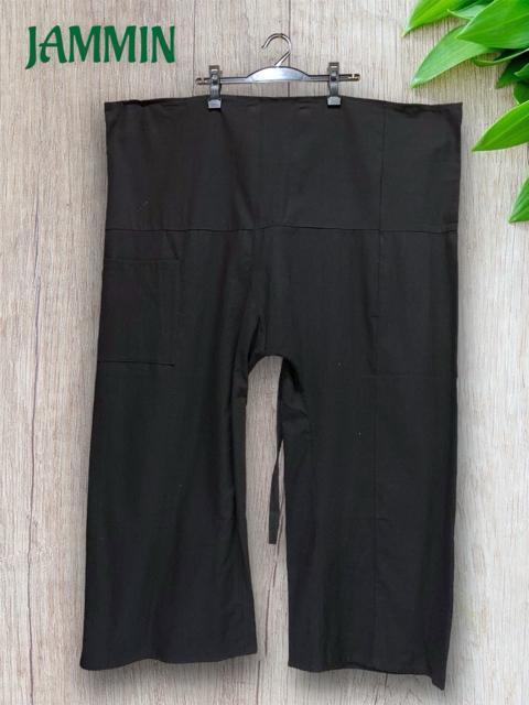 タイパンツ 黒 フィッシャーマンパンツ アジアン エスニック ヒッピー < 男性ファッション  タイパンツ 黒 フィッシャーマンパンツ アジアン エスニック ヒッピー < 男性ファッションの