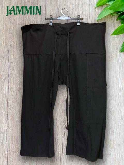 タイパンツ 黒 フィッシャーマンパンツ アジアン エスニック ヒッピー < 男性ファッション  タイパンツ 黒 フィッシャーマンパンツ アジアン エスニック ヒッピー < 男性ファッションの