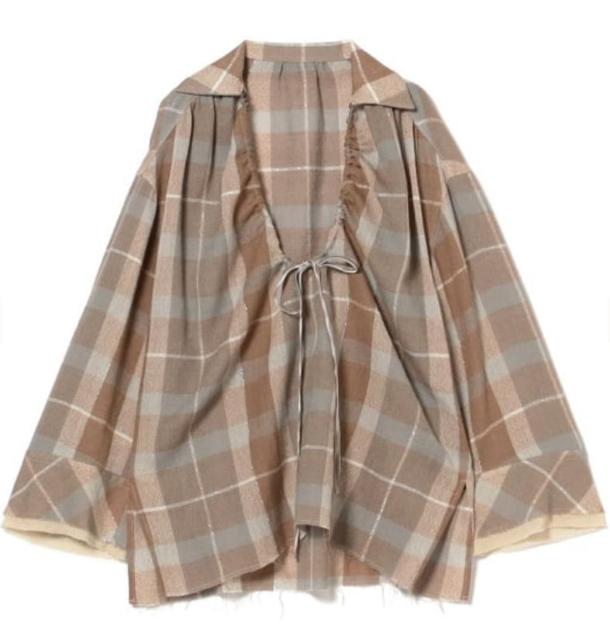 レディース チェック アンド ベルベット リボン プルオーバー < 女性ファッション レディース チェック アンド ベルベット リボン プルオーバー < 女性ファッションの