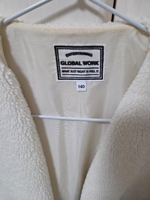 GLOBAL WORK ボアブルゾン 140cm < ブランド GLOBAL WORK ボアブルゾン 140cm < ブランドの