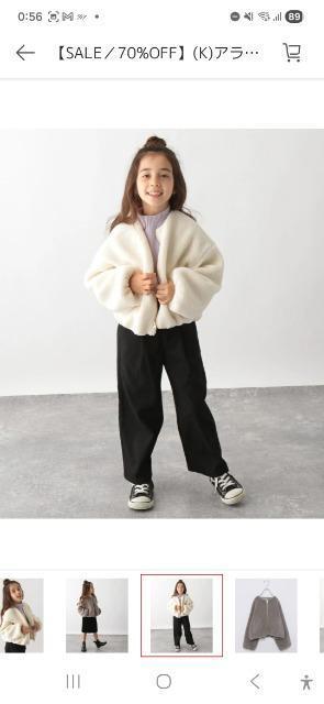 GLOBAL WORK ボアブルゾン 140cm < ブランド GLOBAL WORK ボアブルゾン 140cm < ブランドの