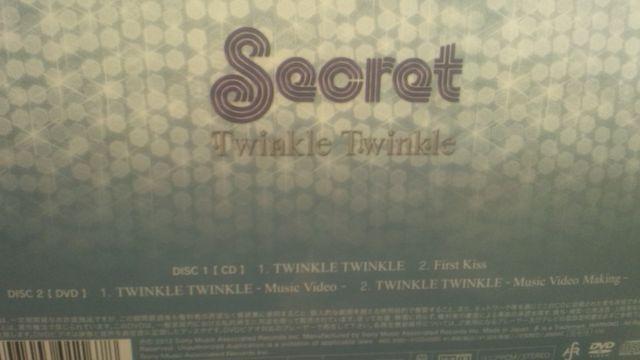 !A!Secret/TWINKLETWINKLE/CD+DVD+gJt!WE!  CD/DVD/rfI 