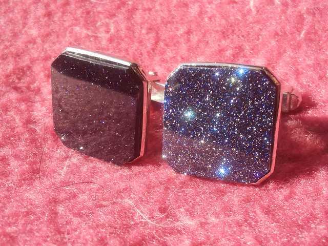 ☆中古美品☆【シルバー925&夜空の輝き カフス】シックな煌めき! < 男性アクセサリー/時計 ☆中古美品☆【シルバー925&夜空の輝き カフス】シックな煌めき! < 男性アクセサリー/時計の