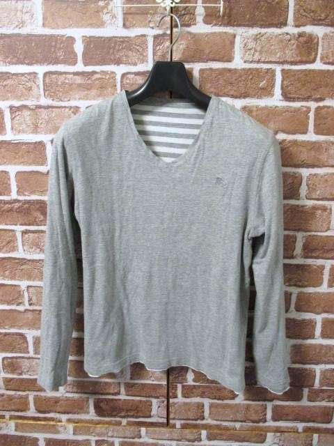 □バーバリーブラックレーベル リバーシブル 長袖 カットソー/メンズ/2 < ブランド  □バーバリーブラックレーベル リバーシブル 長袖 カットソー/メンズ/2 < ブランドの