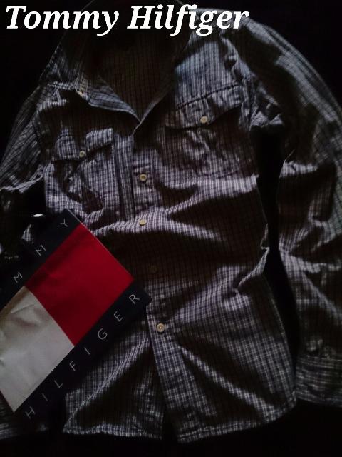 【Tommy Hilfiger】トミー Vintage Washed カジュアルコットンシャツ L/インディゴ染め < ブランド 【Tommy Hilfiger】トミー Vintage Washed カジュアルコットンシャツ L/インディゴ染め < ブランドの