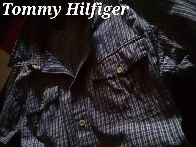 【Tommy Hilfiger】トミー Vintage Washed カジュアルコットンシャツ L/インディゴ染め < ブランド 【Tommy Hilfiger】トミー Vintage Washed カジュアルコットンシャツ L/インディゴ染め < ブランドの