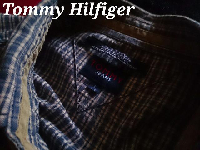 【Tommy Hilfiger】トミー Vintage Washed カジュアルコットンシャツ L/インディゴ染め < ブランド 【Tommy Hilfiger】トミー Vintage Washed カジュアルコットンシャツ L/インディゴ染め < ブランドの
