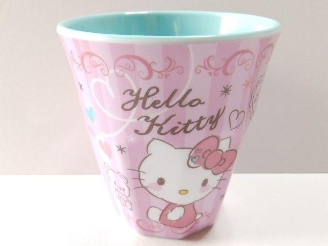 《New》キティちゃん★軽くて割れにくい…ストライプ柄*メラミンコップ < インテリア/ライフ  《New》キティちゃん★軽くて割れにくい…ストライプ柄*メラミンコップ < インテリア/ライフの