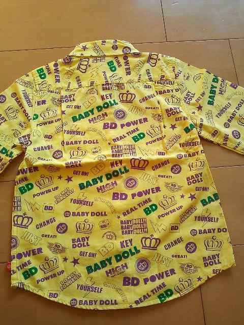新品BD総柄シャツ120黄ベビードールBABYDOOLベビド < ブランド  新品BD総柄シャツ120黄ベビードールBABYDOOLベビド < ブランドの