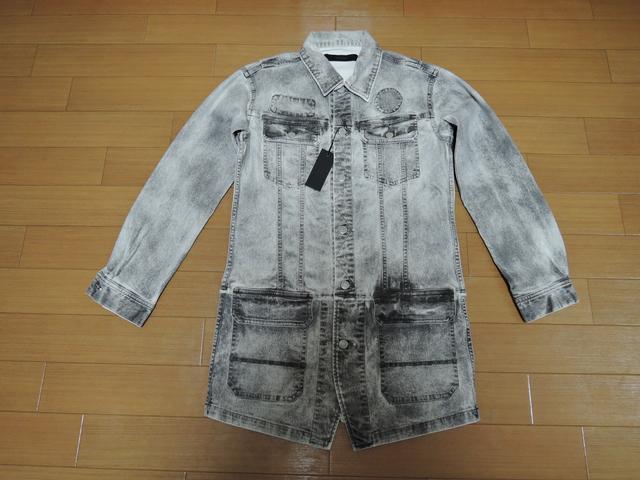 新品バックボーンBACKBONE転写ロングデニムコートS薄手17SS < ブランド  新品バックボーンBACKBONE転写ロングデニムコートS薄手17SS  < ブランドの