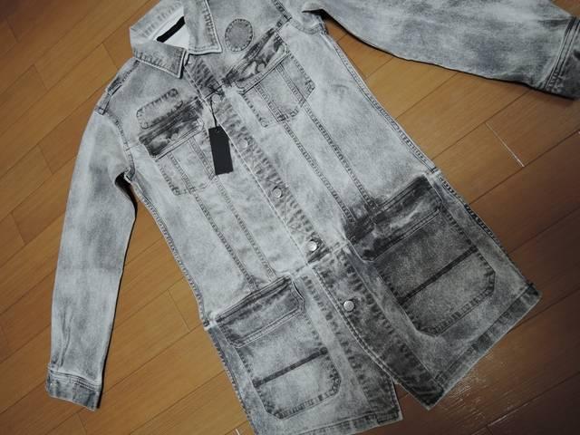 新品バックボーンBACKBONE転写ロングデニムコートS薄手17SS < ブランド  新品バックボーンBACKBONE転写ロングデニムコートS薄手17SS < ブランドの
