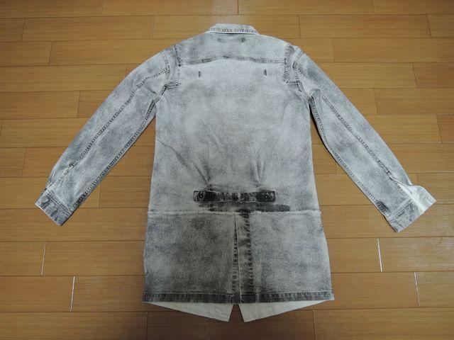 新品バックボーンBACKBONE転写ロングデニムコートS薄手17SS < ブランド  新品バックボーンBACKBONE転写ロングデニムコートS薄手17SS < ブランドの