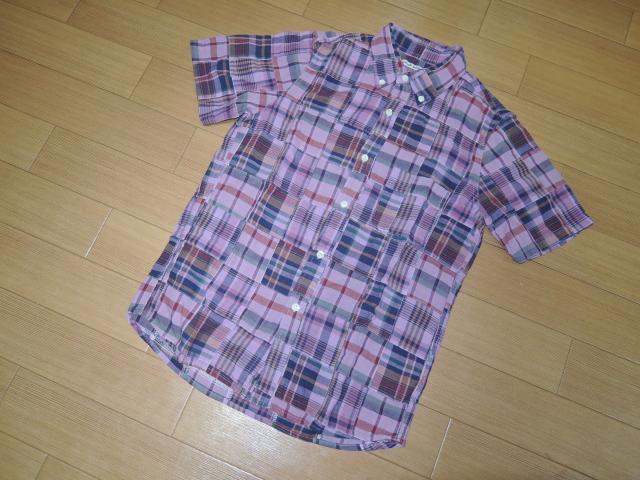 GAIJIN MADEガイジンメイド半袖パッチワークチェックシャツS < ブランド  GAIJIN MADEガイジンメイド半袖パッチワークチェックシャツS < ブランドの