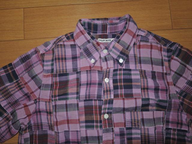 GAIJIN MADEガイジンメイド半袖パッチワークチェックシャツS < ブランド  GAIJIN MADEガイジンメイド半袖パッチワークチェックシャツS < ブランドの