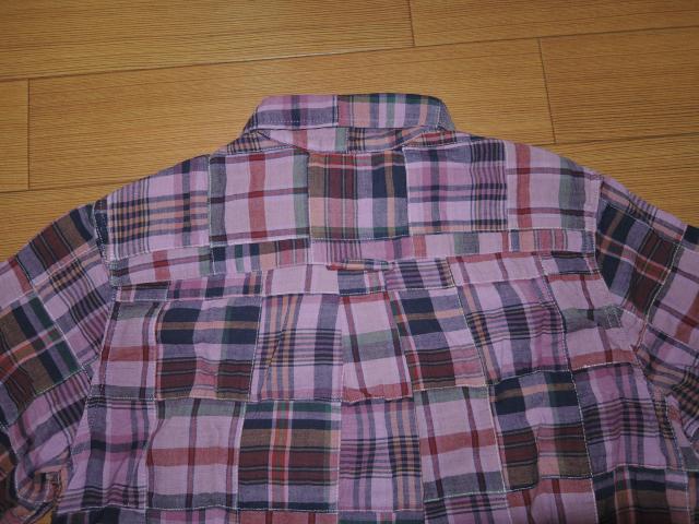 GAIJIN MADEガイジンメイド半袖パッチワークチェックシャツS < ブランド  GAIJIN MADEガイジンメイド半袖パッチワークチェックシャツS < ブランドの