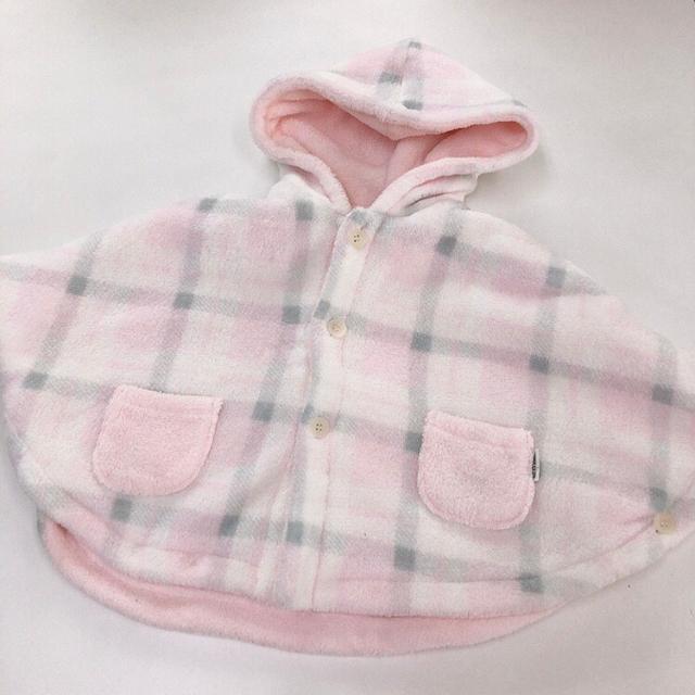 ◆COMME CA ISM/コムサイズム◆リバーシブルポンチョ★80-90サイズ♪美品 < ブランド ◆COMME CA ISM/コムサイズム◆リバーシブルポンチョ★80-90サイズ♪美品 < ブランドの