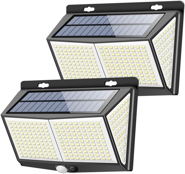 センサーライト 288LED ソーラーライト 3つ知能モード 2個セット < ペット/手芸/園芸  センサーライト 288LED ソーラーライト 3つ知能モード 2個セット  < ペット/手芸/園芸の