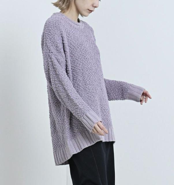 …Lupilien…ポップコーン ヤーン クルーネックチュニック 新品 ベージュ < 女性ファッション …Lupilien…ポップコーン ヤーン クルーネックチュニック 新品 ベージュ < 女性ファッションの