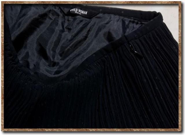 チャイルドウーマン 水玉プリーツスカート 黒 < ブランド  チャイルドウーマン 水玉プリーツスカート 黒 < ブランドの