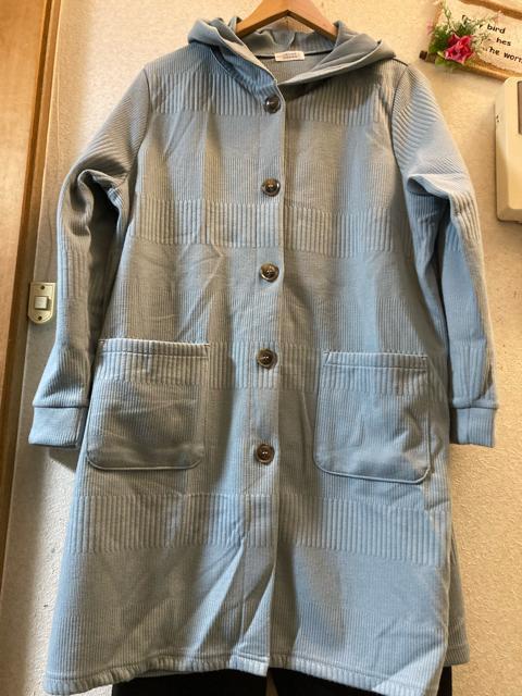 XL新品ジュネママン水色地模様コーディガン < 女性ファッション  XL新品ジュネママン水色地模様コーディガン  < 女性ファッションの