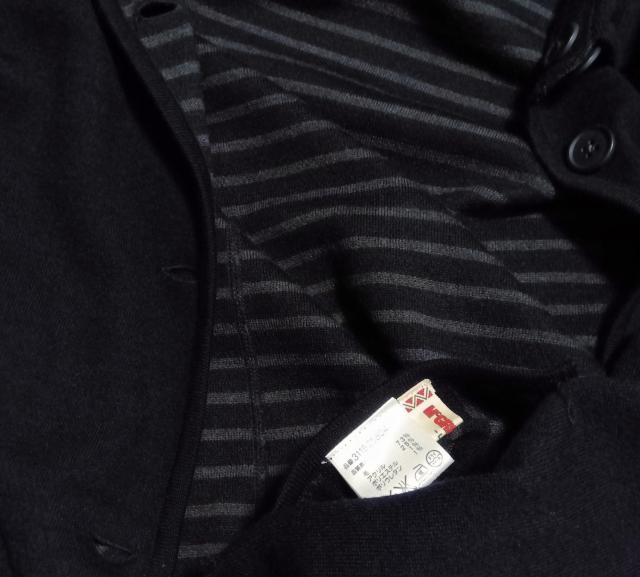 McGREGOR ニット ボーダー リバーシブル ステンカラーコート Lサイズ 濃紺色 マクレガー マックレガー レディース 古着 < ブランド McGREGOR ニット ボーダー リバーシブル ステンカラーコート Lサイズ 濃紺色 マクレガー マックレガー レディース 古着 < ブランドの