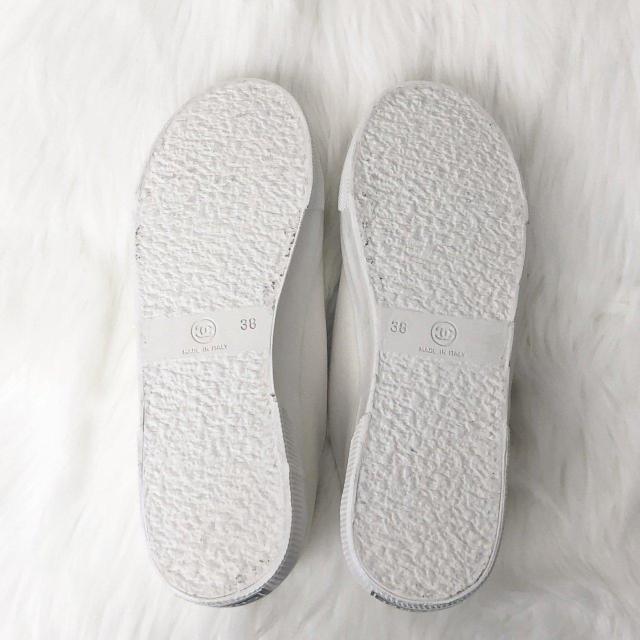 CHANEL シャネル キャンバス スニーカー シューズ ココマーク 38 < ブランド CHANEL シャネル キャンバス スニーカー シューズ ココマーク 38 < ブランドの
