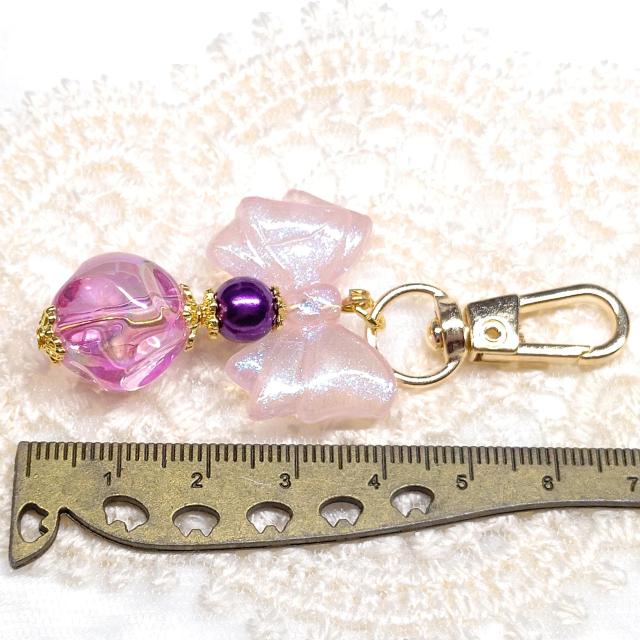 ハンドメイド☆キーホルダー☆紫 < 女性ファッション ハンドメイド☆キーホルダー☆紫 < 女性ファッションの
