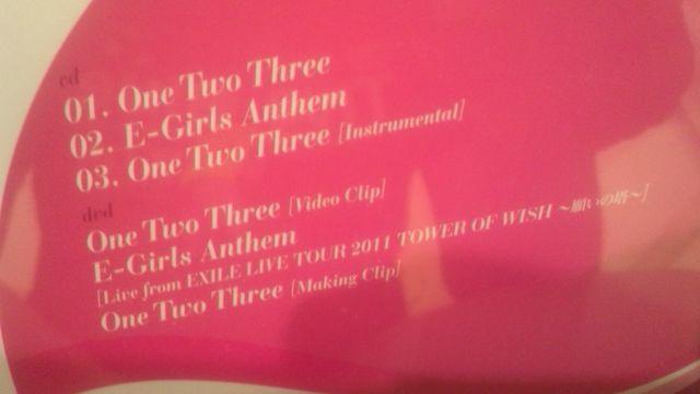 激安!超レア!☆E-Girls/One Two Three☆初回限定盤/CD+DVD美品! < タレントグッズ  激安!超レア!☆E-Girls/One Two Three☆初回限定盤/CD+DVD美品! < タレントグッズの