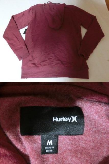 【Hurley】裏起毛ロゴプリント プルオーバーパーカーUS M エンジ < ブランド  【Hurley】裏起毛ロゴプリント プルオーバーパーカーUS M エンジ < ブランドの