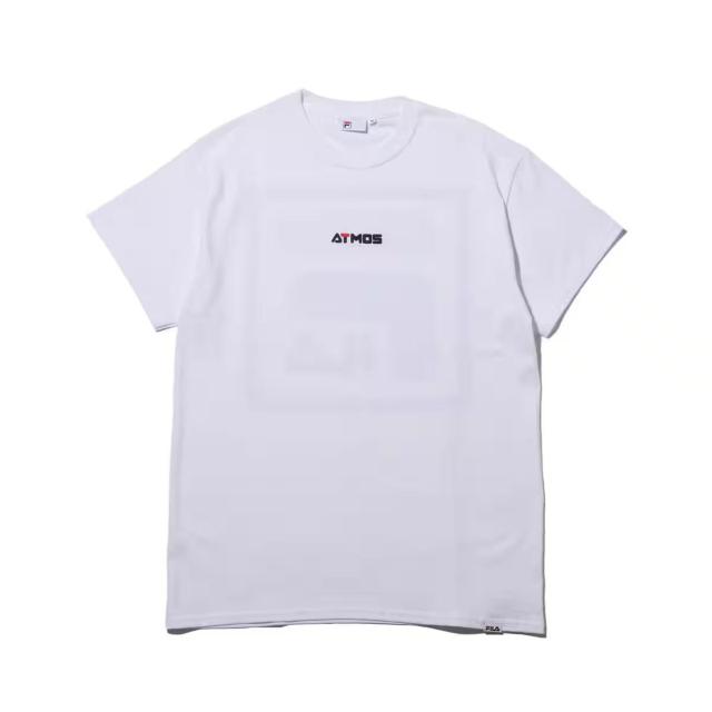Vi ATMOS AgX ~ FILA tB rbO S TVc L  Square BIG LOGO T-Shirt  uh 