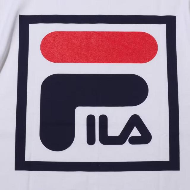 Vi ATMOS AgX ~ FILA tB rbO S TVc L  Square BIG LOGO T-Shirt  uh 