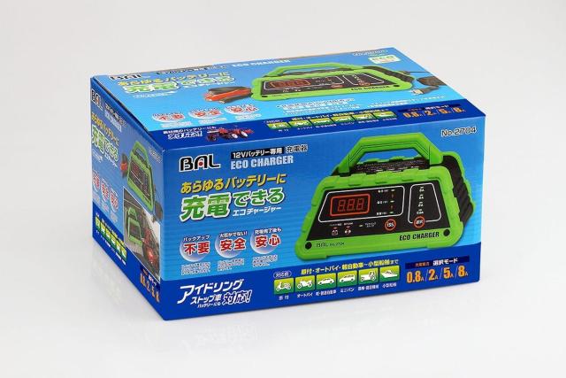 BAL(大橋産業) バッテリー充電器 エコチャージャー < 自動車/バイク BAL(大橋産業) バッテリー充電器 エコチャージャー < 自動車/バイク