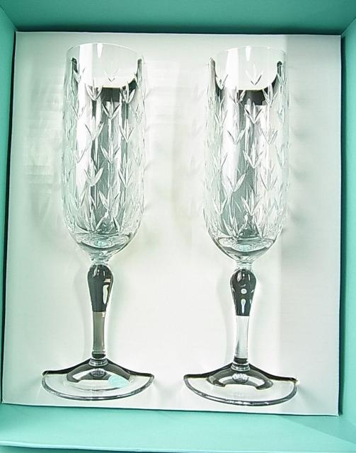 500�~�X�^�����K���g�pTiffany & Co. �e�B�t�@�j�[�@�t���[���b�g�V�����p���O���X 2�Z�b�g