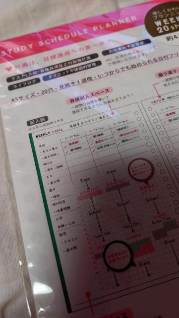 スタディスケジュールプランナールーズリーフタイプ☆20枚入り☆A5☆ウィークリー☆PLAZA☆ < インテリア/ライフ  スタディスケジュールプランナールーズリーフタイプ☆20枚入り☆A5☆ウィークリー☆PLAZA☆ < インテリア/ライフの