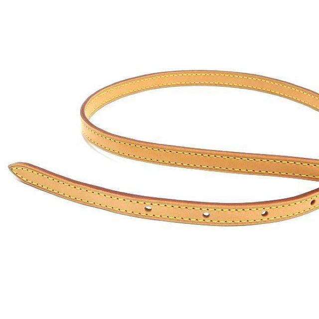 ◆ 本物 美品 ◆ LV ルイヴィトン ヌメ革 調整可能 ショルダーストラップ 100 - 118cm 幅1.2cm J52314 < ブランド  ◆ 本物 美品 ◆ LV ルイヴィトン ヌメ革 調整可能 ショルダーストラップ 100 - 118cm 幅1.2cm J52314 < ブランドの