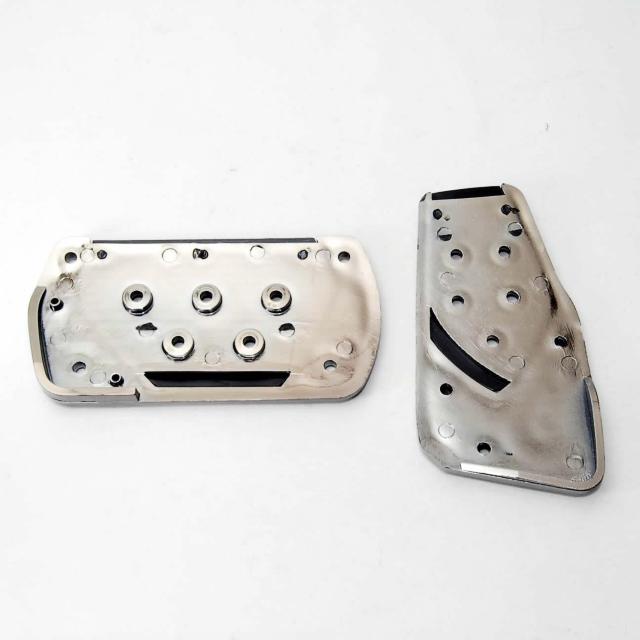 フォーミュラスペック ノンスリップ スポーツ ペダルカバー ブラック AT用 汎用 ペダルパッド オートマ 軽量 ドレスアップ 黒 < 自動車/バイク フォーミュラスペック ノンスリップ スポーツ ペダルカバー ブラック AT用 汎用 ペダルパッド オートマ 軽量 ドレスアップ 黒 < 自動車/バイク