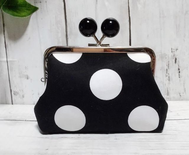 ドット 水玉 あめ玉 角型がま口 親子がま口 お財布ポーチ < 女性ファッション ドット 水玉 あめ玉 角型がま口 親子がま口 お財布ポーチ < 女性ファッションの